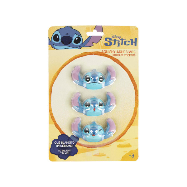 Сет од 3 меки стикери, Disney: Stitch Squishy 