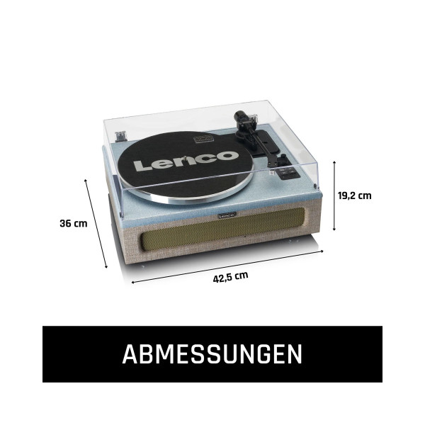 Грамофон, LENCO LS-440 - Blue/Taupe 