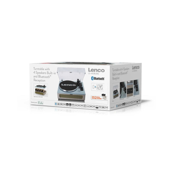 Грамофон, LENCO LS-440 - Blue/Taupe 
