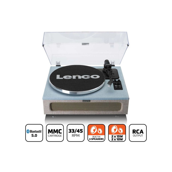 Грамофон, LENCO LS-440 - Blue/Taupe 
