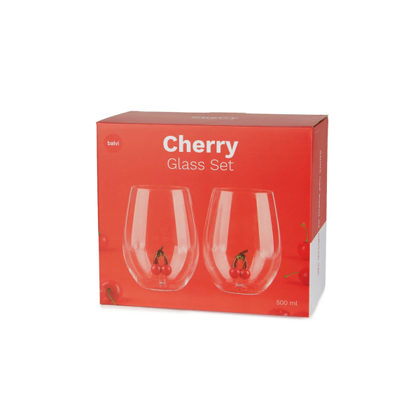 Сет од 2 чаши, Botanical - Cherry, 500 ml 