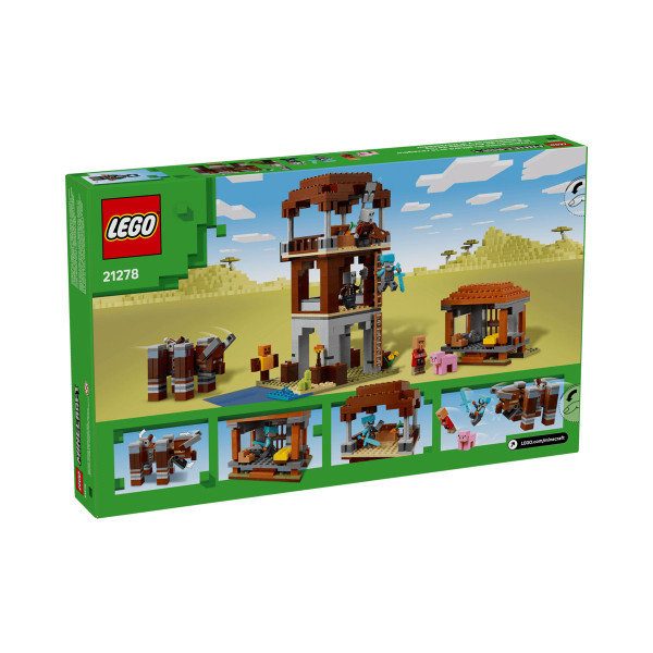 LEGO коцки, Minecraft, The Pillager Outpost and Ravager 