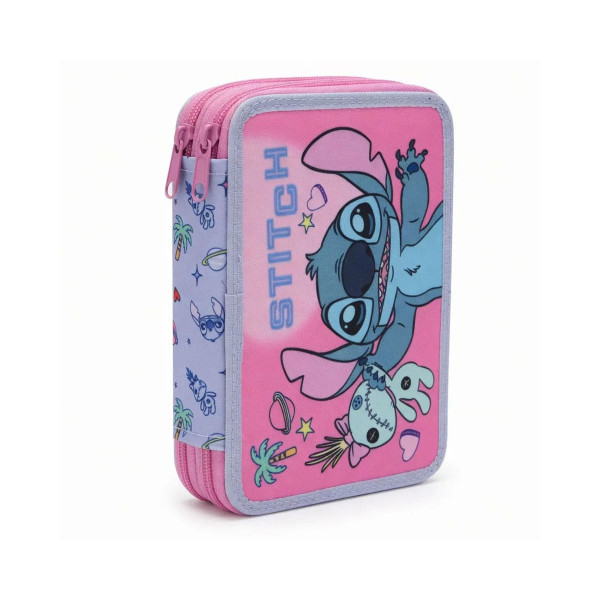Несесер за моливи - полн, Disney: Stitch Tropical 