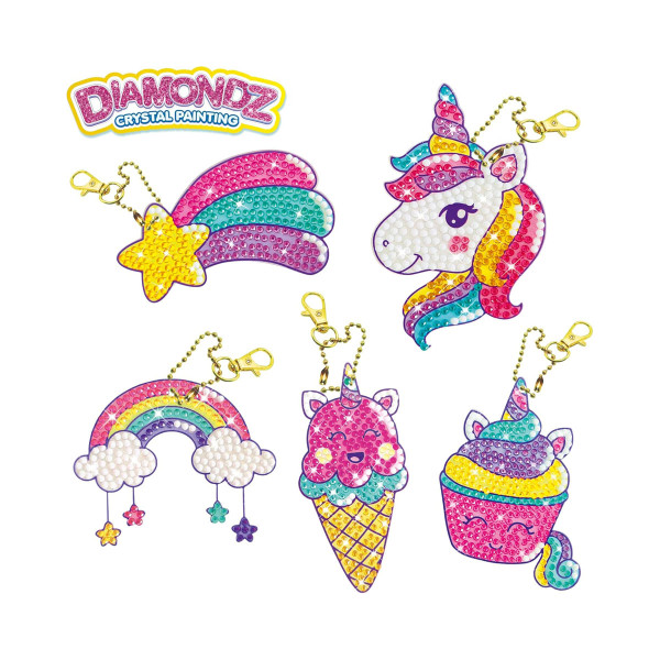 Сет за изработка на приврзоци, Diamondz  Crystal Painting- Unicorn 