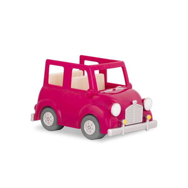 Фигура, Lil Woodzeez - Pink Car with Suitcase 