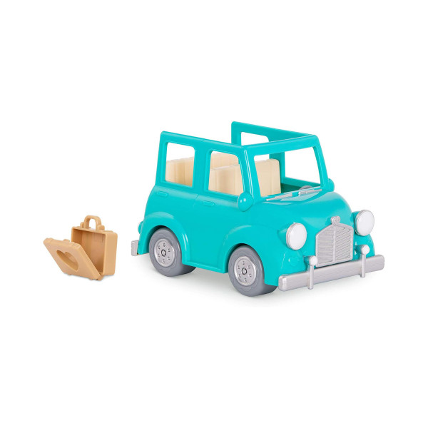 Фигура, Lil Woodzeez - Blue Car with Suitcase 