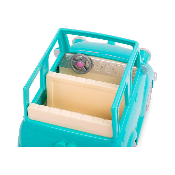 Фигура, Lil Woodzeez - Blue Car with Suitcase 