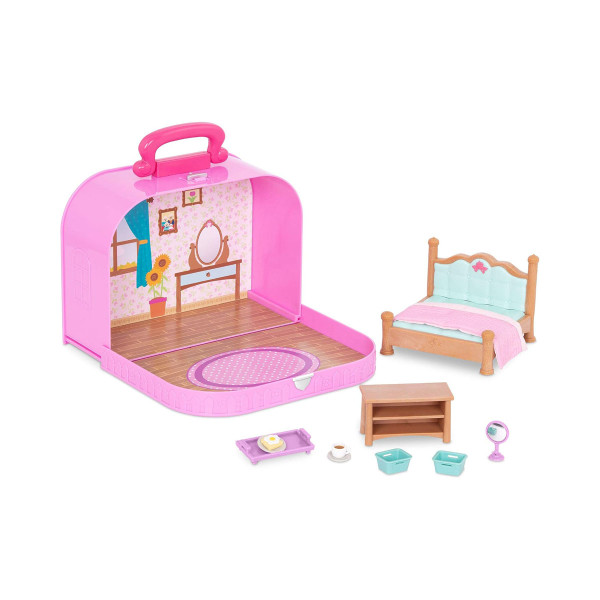 Сет за игра, Lil Woodzeez - Travel Suitcase Bedroom 