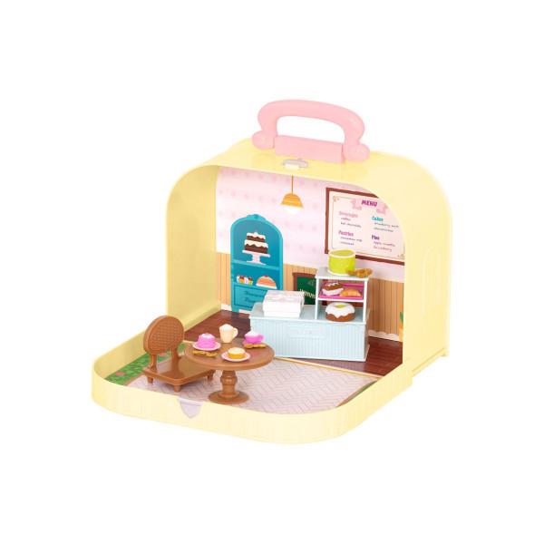 Сет за игра, Lil Woodzeez - Travel Suitcase Pastry Shop 
