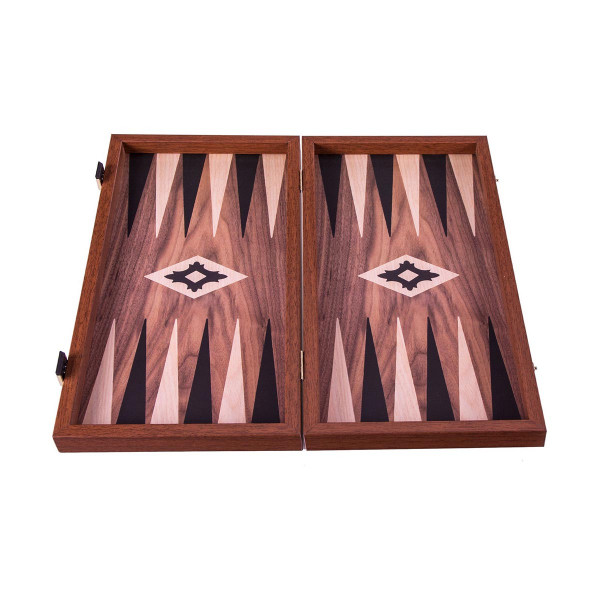 Сет за табла, Walnut replica wood, екстра мал