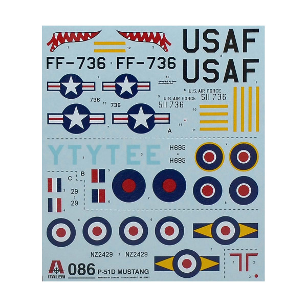 Макета, Aircraft, P-51D Mustang, 1:72 