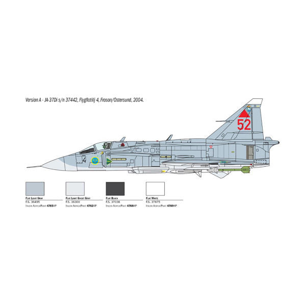 Макета, Aircraft, Saab JA 37/AJ 37 Viggen, 1:48