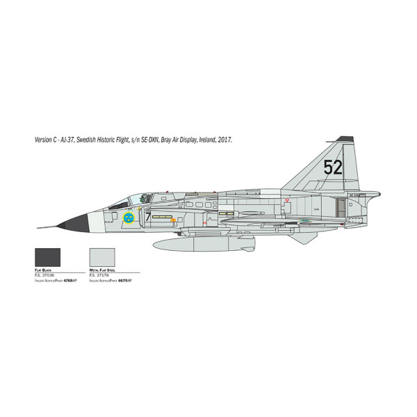 Макета, Aircraft, Saab JA 37/AJ 37 Viggen, 1:48