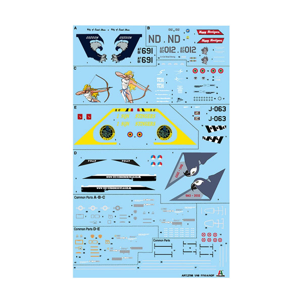 Макета, Aircraft, F-16A Fighting Falcon, 1:48 