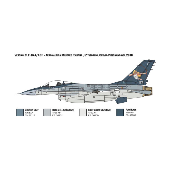 Макета, Aircraft, F-16A Fighting Falcon, 1:48 