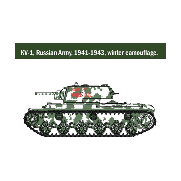 Макета, Military Vehicles, KV-1/KV-2 - Warlord, 1:56