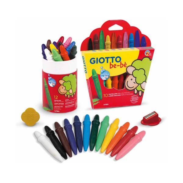 Мрсни боички за најмали, Giotto be-bè, Large crayons, 10 бои 