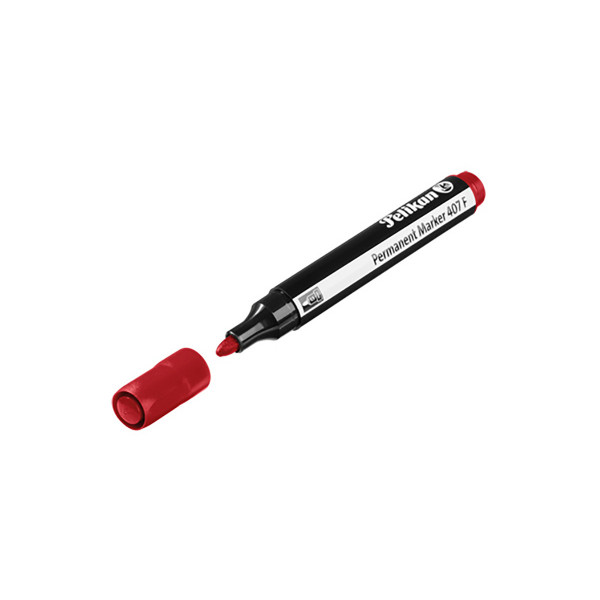 Перманентен маркер, Pelikan, 407F, црвен 