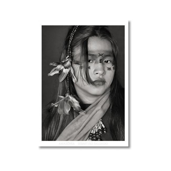 Sebastiao Salgado. Amazonia. Poster 'Ashaninka Girl' 