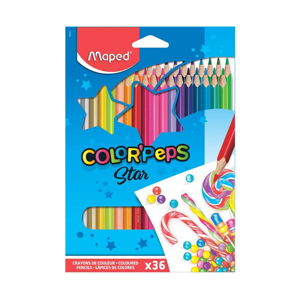 Дрвени боици, Maped, Color'Peps, 1/36 