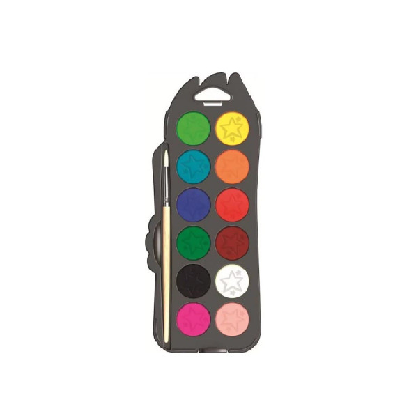 Водени бои, Maped, Color'Peps, 12 x Ø30mm 