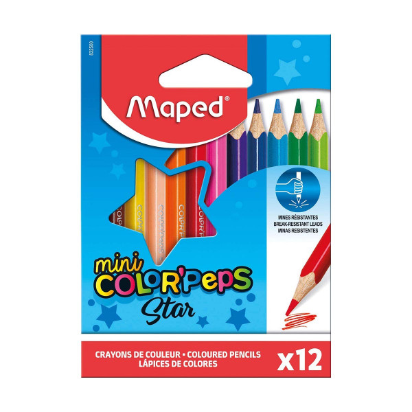 Дрвени боици, Maped, Color'Peps Mini, 1/12 