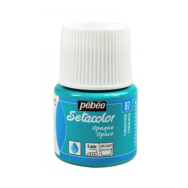 Боја за текстил, Pebeo, Setacolor Opaque, 45мл, turquoise 