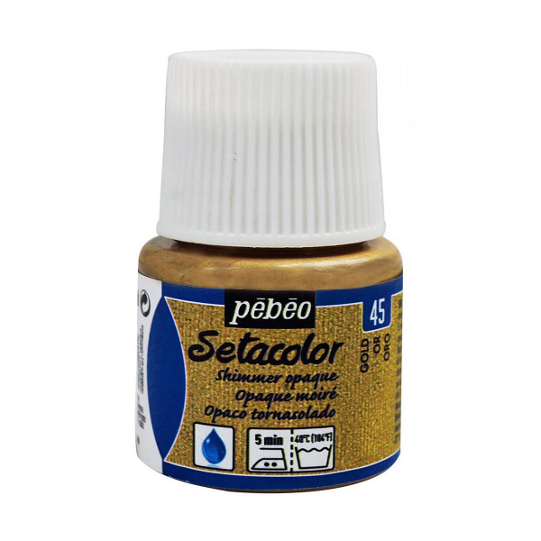 Боја за текстил, Pebeo, Setacolor Shimmer, 45мл, gold 