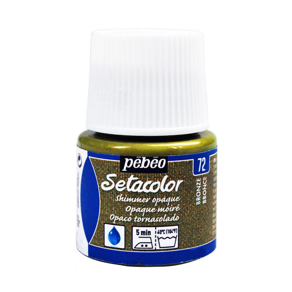 Боја за текстил, Pebeo, Setacolor Shimmer, 45мл, bronze 