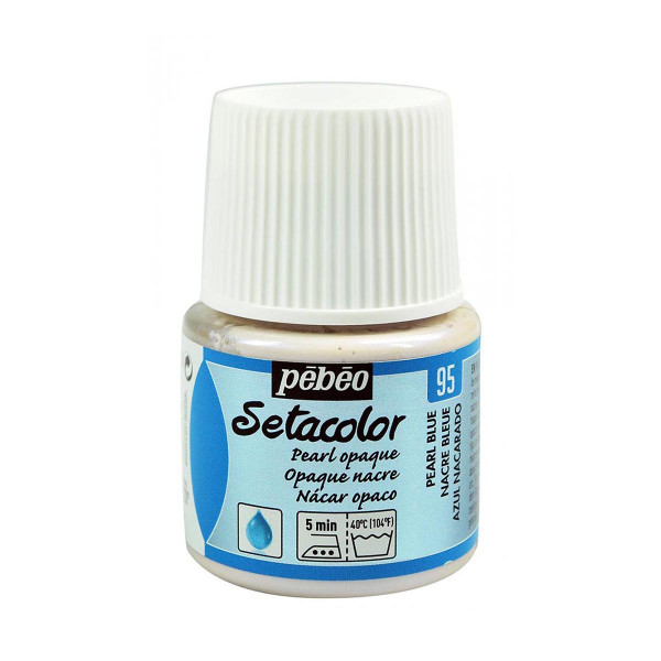 Боја за текстил, Pebeo, Setacolor Pearl, 45мл, pearl blue 