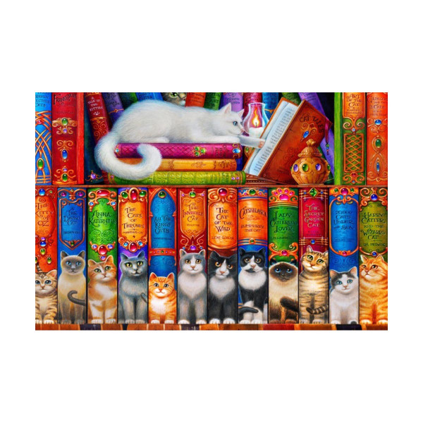 Сложувалка, Cat Bookshelf, 1000 парчиња