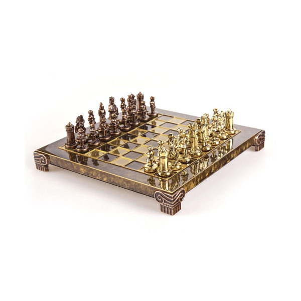 Сет за шах, Byzantine Empire Chess Set, екстра мал, кафеав 