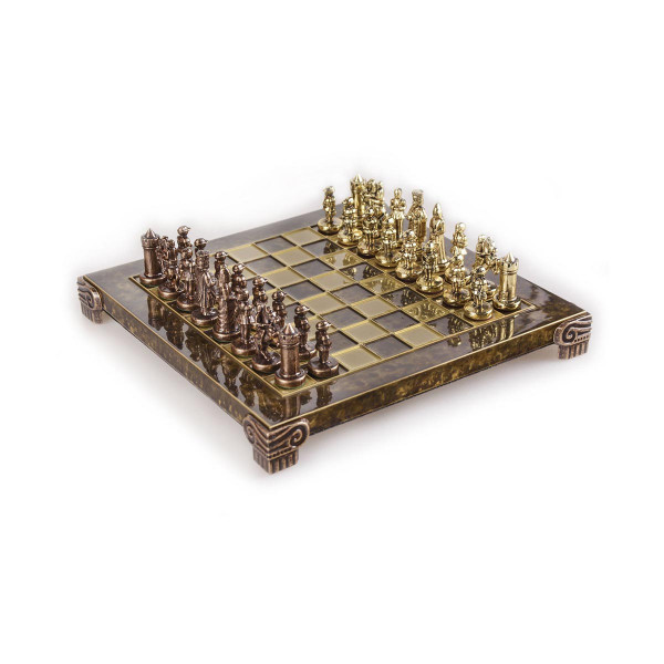 Сет за шах, Byzantine Empire Chess Set, екстра мал, кафеав 