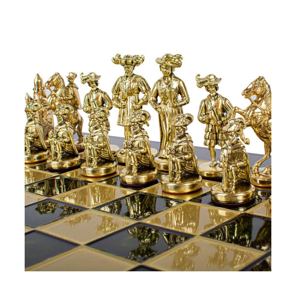 Сет за шах, Medieval Knights Chess Set, голем, зелен 