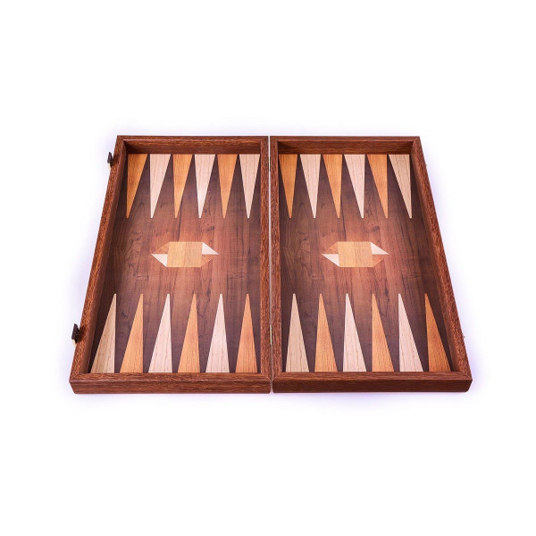 Сет за табла, Geometrical Wood Motif Backgammon, голем 