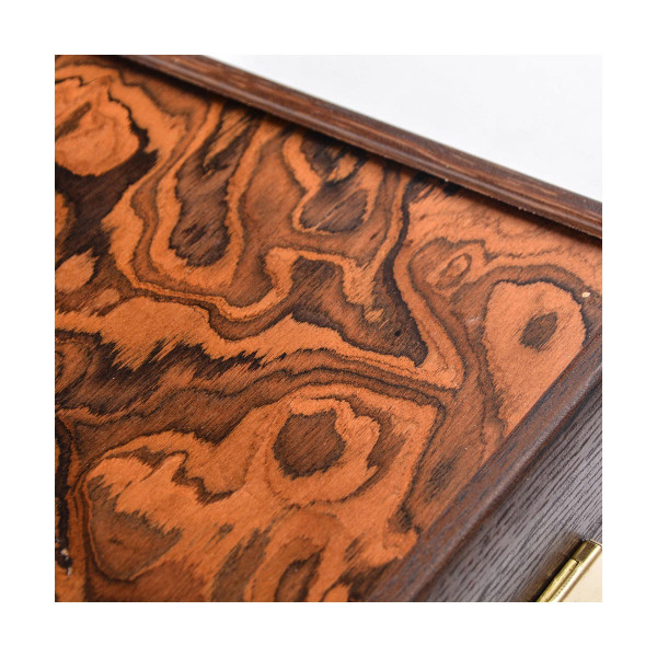 Сет за табла, Premium Handcrafted California Walnut Burl, голем