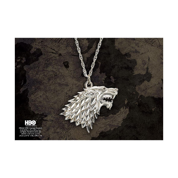Ланче, Game of Thrones - Stark Pendant, сребрено 