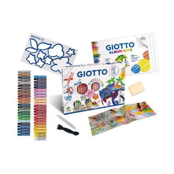 Сет за боење со мрсни боички, Giotto, Art Lab Oil Pastel Creations 