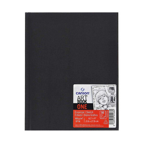 Скицник, Canson, One Art Book, 21.6 x 27.9 цм, 100г/м² 