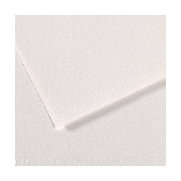 Хартија во боја, Canson, Mi-Teintes, 50 x 65 цм, 160 г/м², White 335 