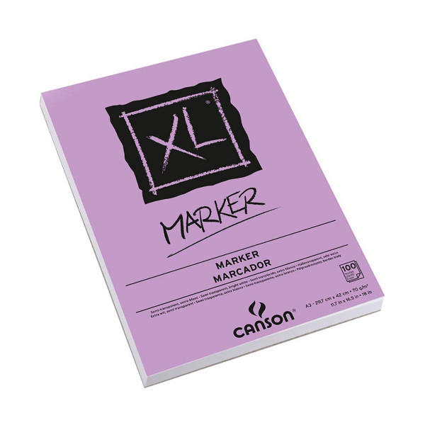 Хартија за цртање - блок, Canson, XL Marker, A3, 70 г/м² 