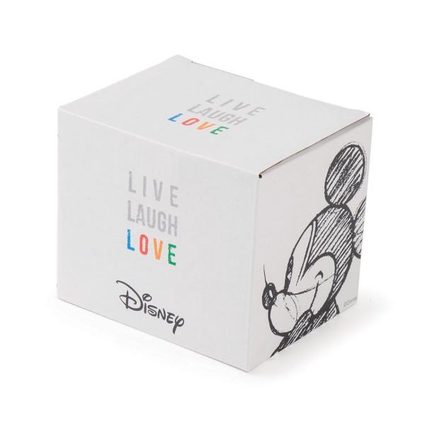 Чаша за сладолед со лажица, Disney, Mickey - Live Laugh Love, сина
