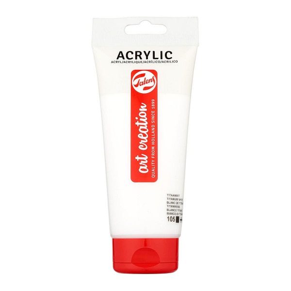 Акрилна боја, Talens Art Creation, 105 Titanium White, 200мл 