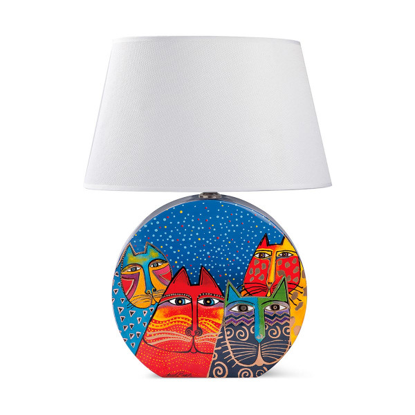 Столна ламба, Laurel Burch - Fantastic Felines, сина, 46 цм 