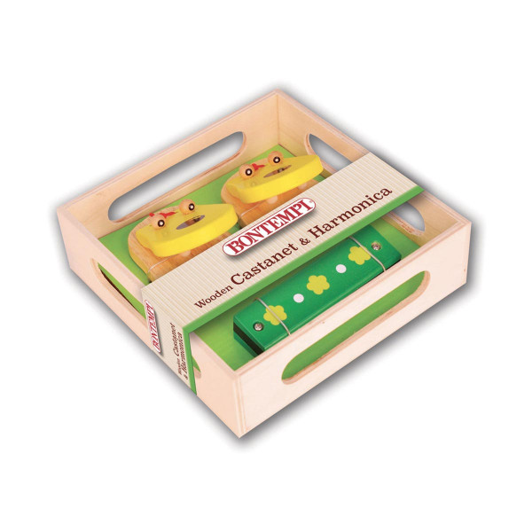 Сет - дрвени кастанети и усна хармоника, Wooden Castanets and Harmonica