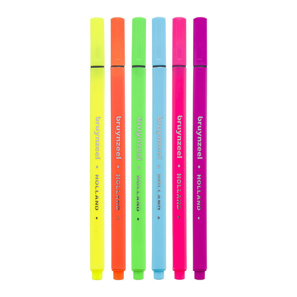 Сет фајнлајнери, Bruynzeel, Fineliner set basic, 6 бои