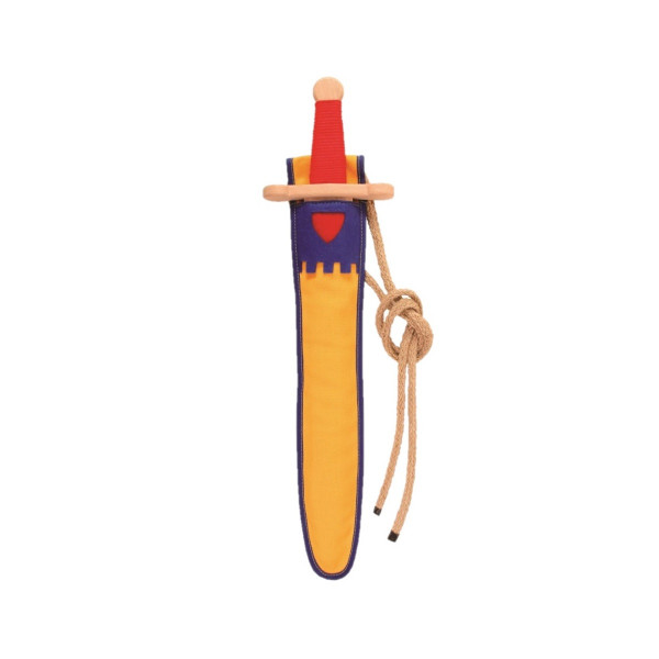 Сет меч и футрола, Landsknecht, сино-жолт, 48cm 