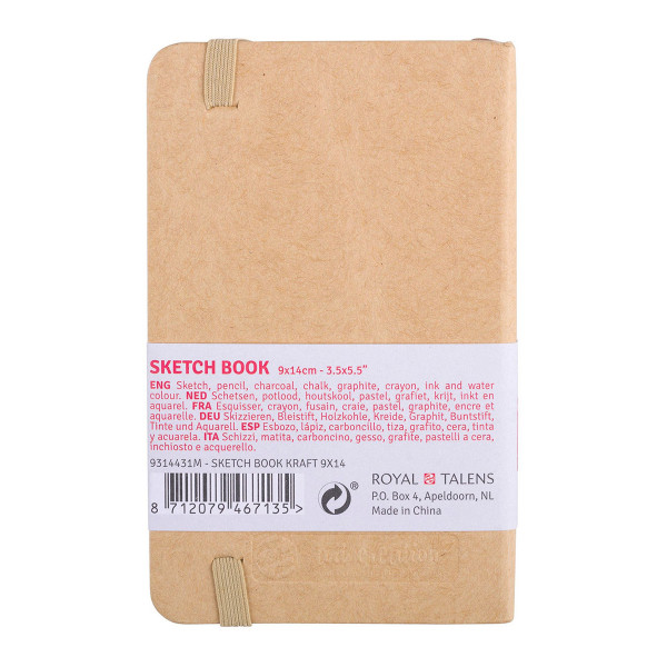 Скицник, Talens Art Creation, 9 x 14 цм, kraft paper 