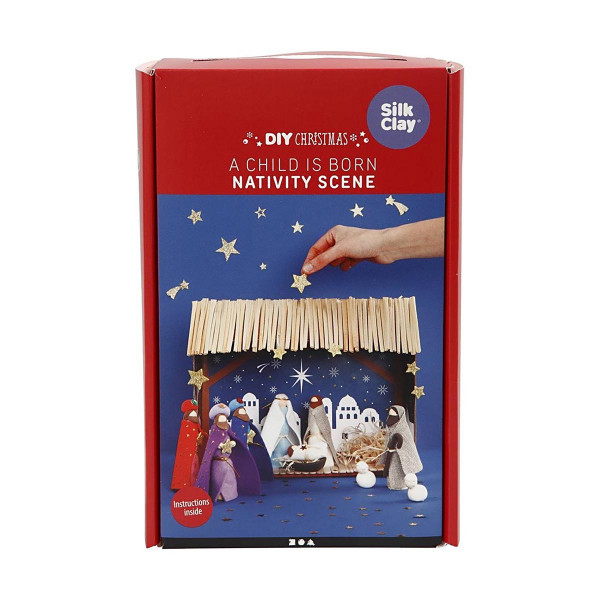 Сет за изработка, DIY Christmas, A child is born - Nativity Scene
