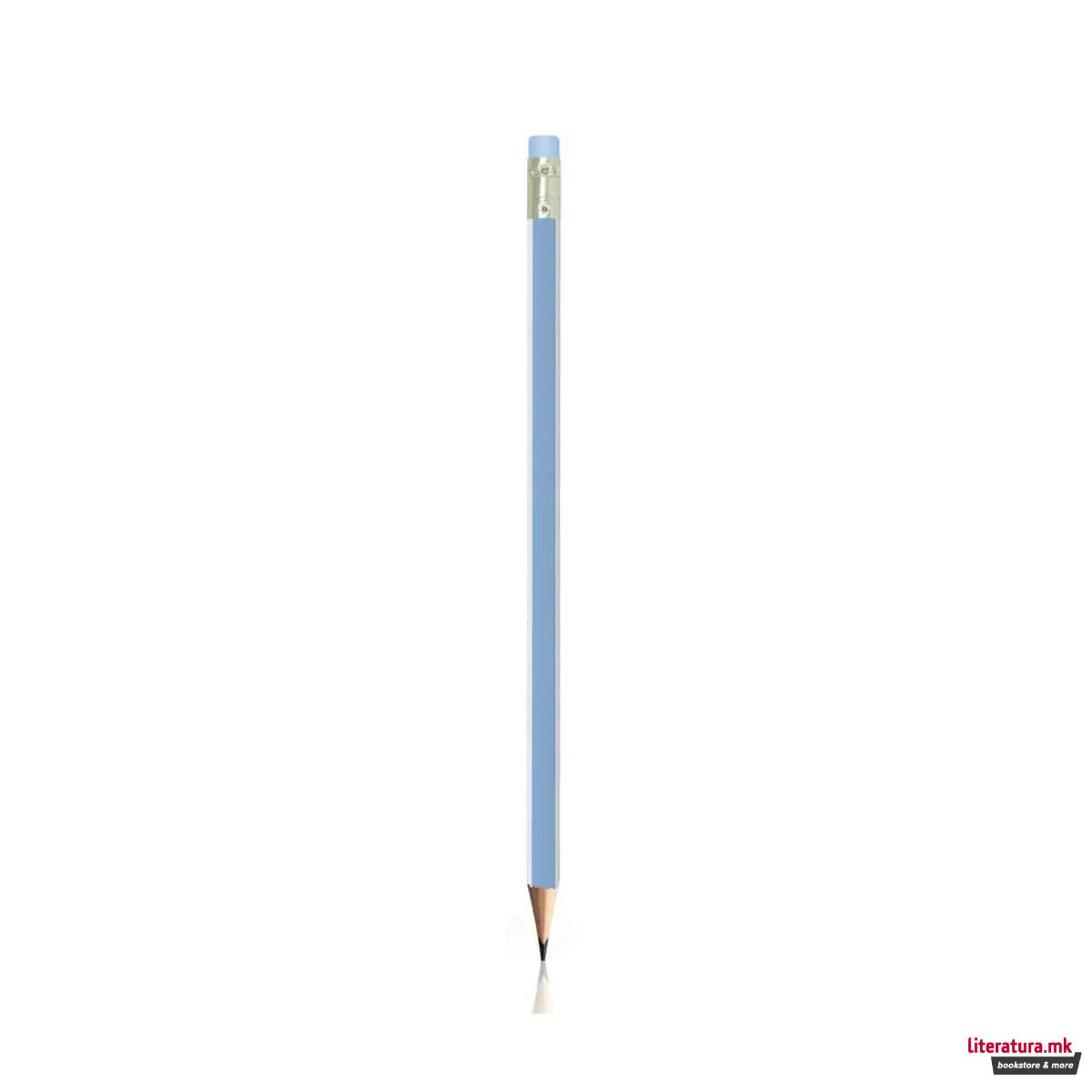 Дрвен молив со гума, S-Cool - Pastel, HB, 5 бои